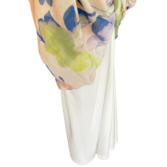 ModCloth Essence of Presence Chiffon Maxi Dress Floral Print Sleeveless MEDIUM - Picture 8 of 11